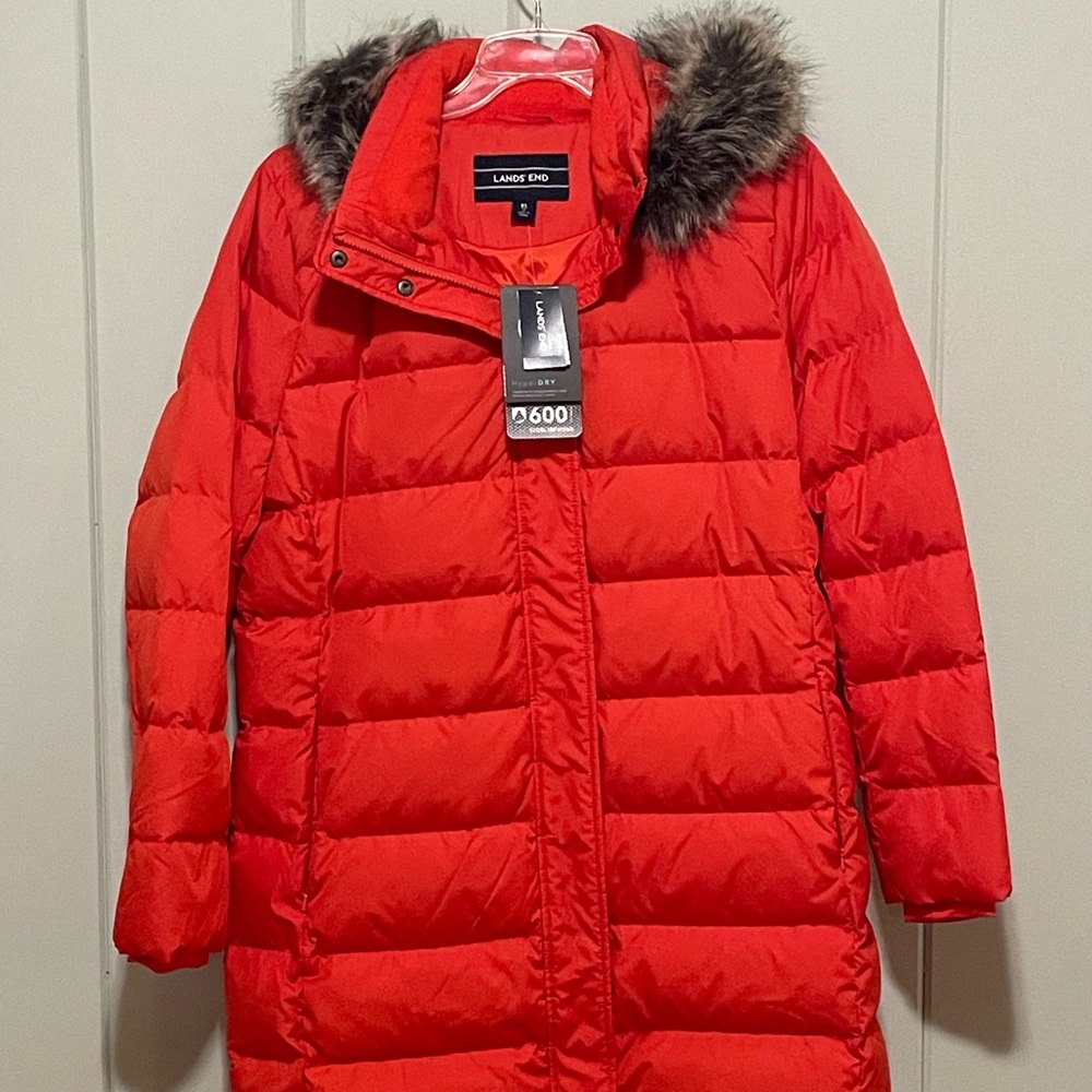 NWT LANDS END DOWN-FILLED PUFFER COAT